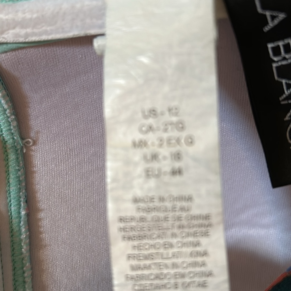 La Blanca colorful one piece swimsuit size 12 - Picture 6 of 6